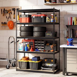 5-Tier Garage Shelving Unit 2200 LBS Heavy Duty Adjustable Utility Rack-Set of 2 view 2