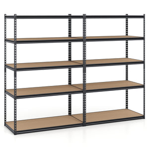 5-Tier Garage Shelving Unit 2200 LBS Heavy Duty Adjustable Utility Rack-Set of 2 view 4