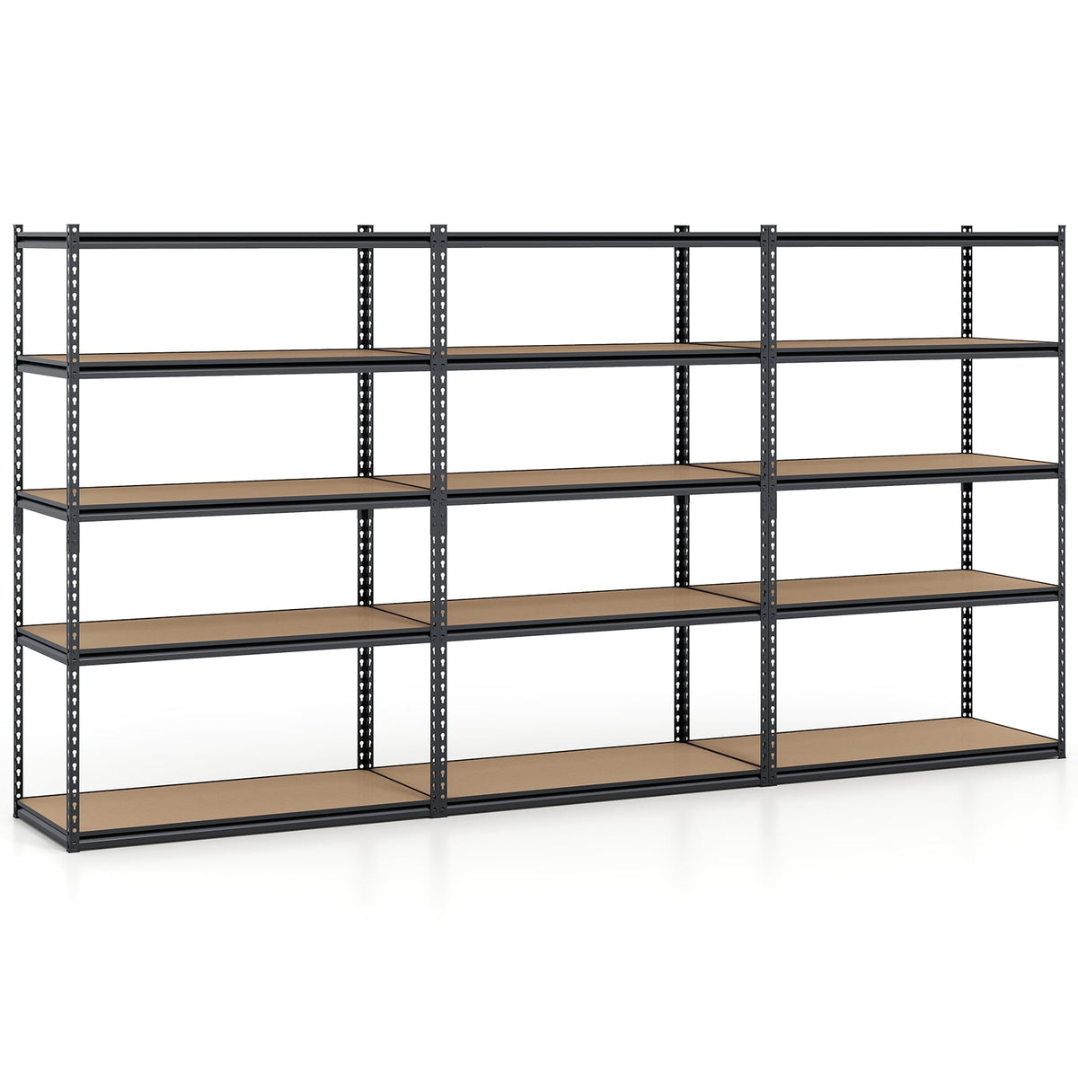 5-Tier Garage Shelving Unit 2200 LBS Heavy Duty Adjustable Utility Rack-Set of 2 view 6