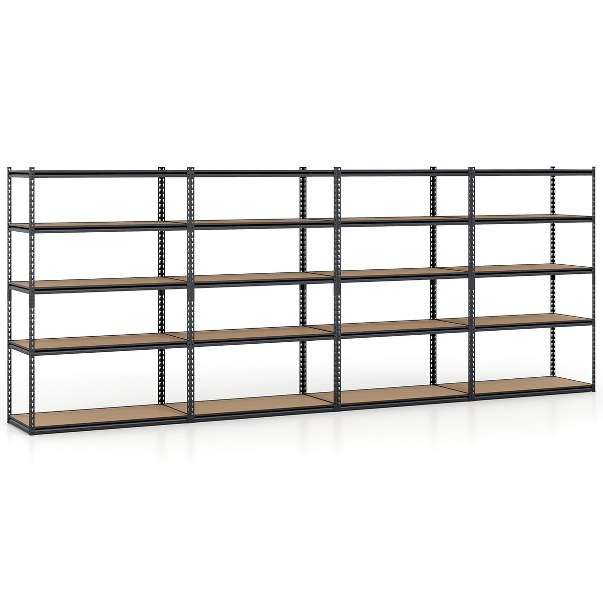 5-Tier Garage Shelving Unit 2200 LBS Heavy Duty Adjustable Utility Rack-Set of 4