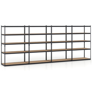 5-Tier Garage Shelving Unit 2200 LBS Heavy Duty Adjustable Utility Rack-Set of 4