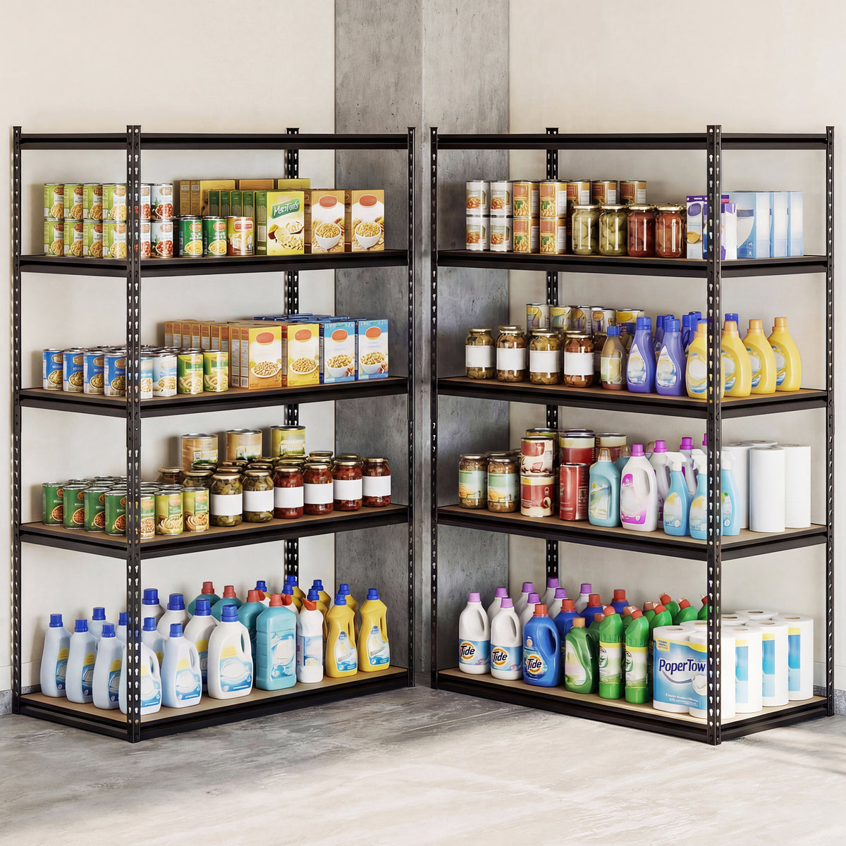 5-Tier Garage Shelving Unit 2200 LBS Heavy Duty Adjustable Utility Rack-1 Piece view 3