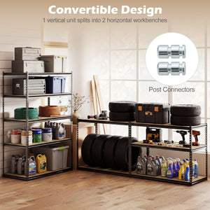 5-Tier Garage Shelving Unit 2200 LBS Heavy Duty Adjustable Utility Rack-1 Piece view 6