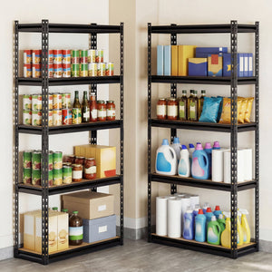5-Tier Garage Shelving Unit 2200 LBS Heavy Duty Metal Storage Shelves-Set of 4 view 3
