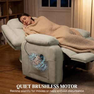 Massage Recliner Chair, Power Recliner with Quiet Brushless Motor, Remote, Pockets, 2 Memory Positions – view 5