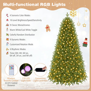 6.3 FT Smart Christmas Tree with 230 Pre-Lit RGB LED Lights-M view 7