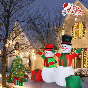 6 Feet Christmas Inflatable Snowmen Blow Up Christmas Decoration view 2