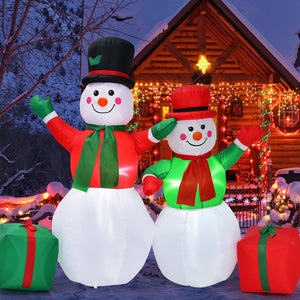6 Feet Christmas Inflatable Snowmen Blow Up Christmas Decoration view 3