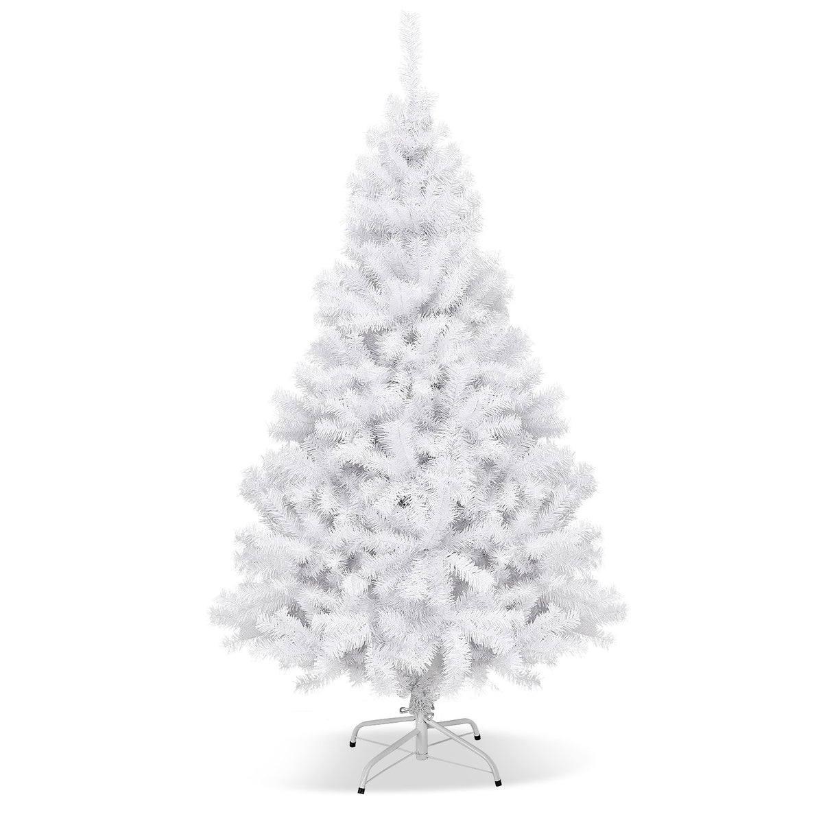 6' / 7.5' / 9' Hinged Artificial Christmas Tree with Metal Stand-6 ft
