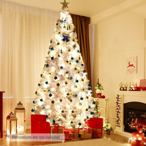 6 Feet / 7.5 Feet / 9 Feet Hinged Artificial Christmas Tree with Metal Stand-9 Feet view 3