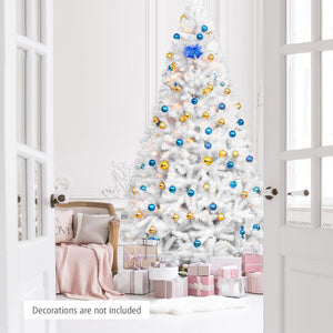 6 Feet / 7.5 Feet / 9 Feet Hinged Artificial Christmas Tree with Metal Stand-9 Feet view 7