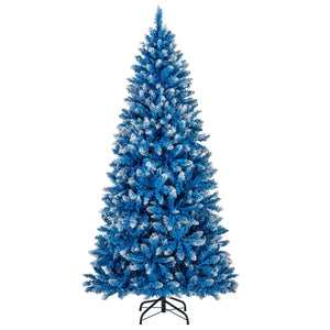 6/7/8/9 FT Artificial Christmas Tree with 767 Snowy Branch Tips-6 FT view 4