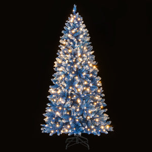 6/7/8/9 FT Artificial Christmas Tree with 767 Snowy Branch Tips-6 FT view 6