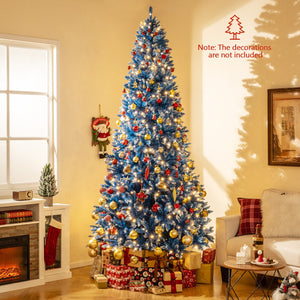 6/7/8/9 FT Artificial Christmas Tree with 767 Snowy Branch Tips-9 FT view 7