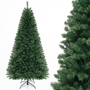 6/7/8 FT Artificial Christmas Tree with 568/830/1182 Branch Tips and 200/250/400 Warm White LED Lights-XL view 4