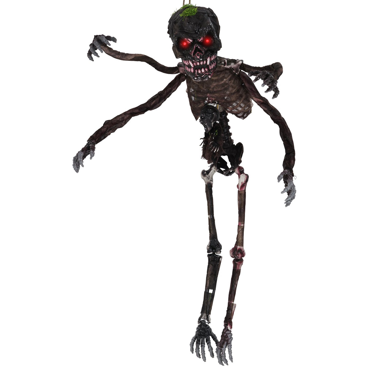 6 Feet Animated Halloween Decoration with 4 Arms, Red LED-lit Eyes & Spooky Sounds view 4