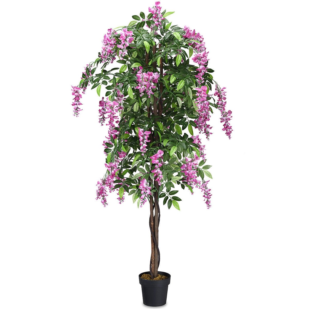 6-Feet Artificial Wisteria Silk Indoor-Outdoor Tree-1pieces