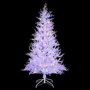 6 Feet Artificial Xmas Tree with 383 PE Branch Tips and 300 LED Lights view 4