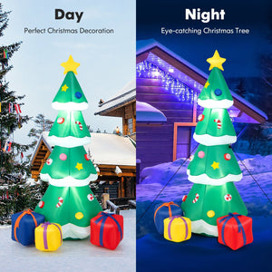 6 Feet Tall Blow up Christmas Tree with 3 Gift Boxes view 3