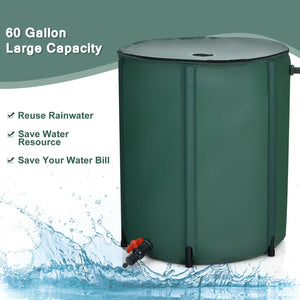 60 Gallon Collapsible Rain Barrel Water Collector view 3