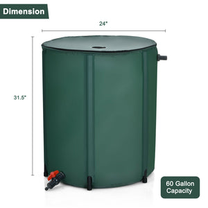 60 Gallon Collapsible Rain Barrel Water Collector view 4