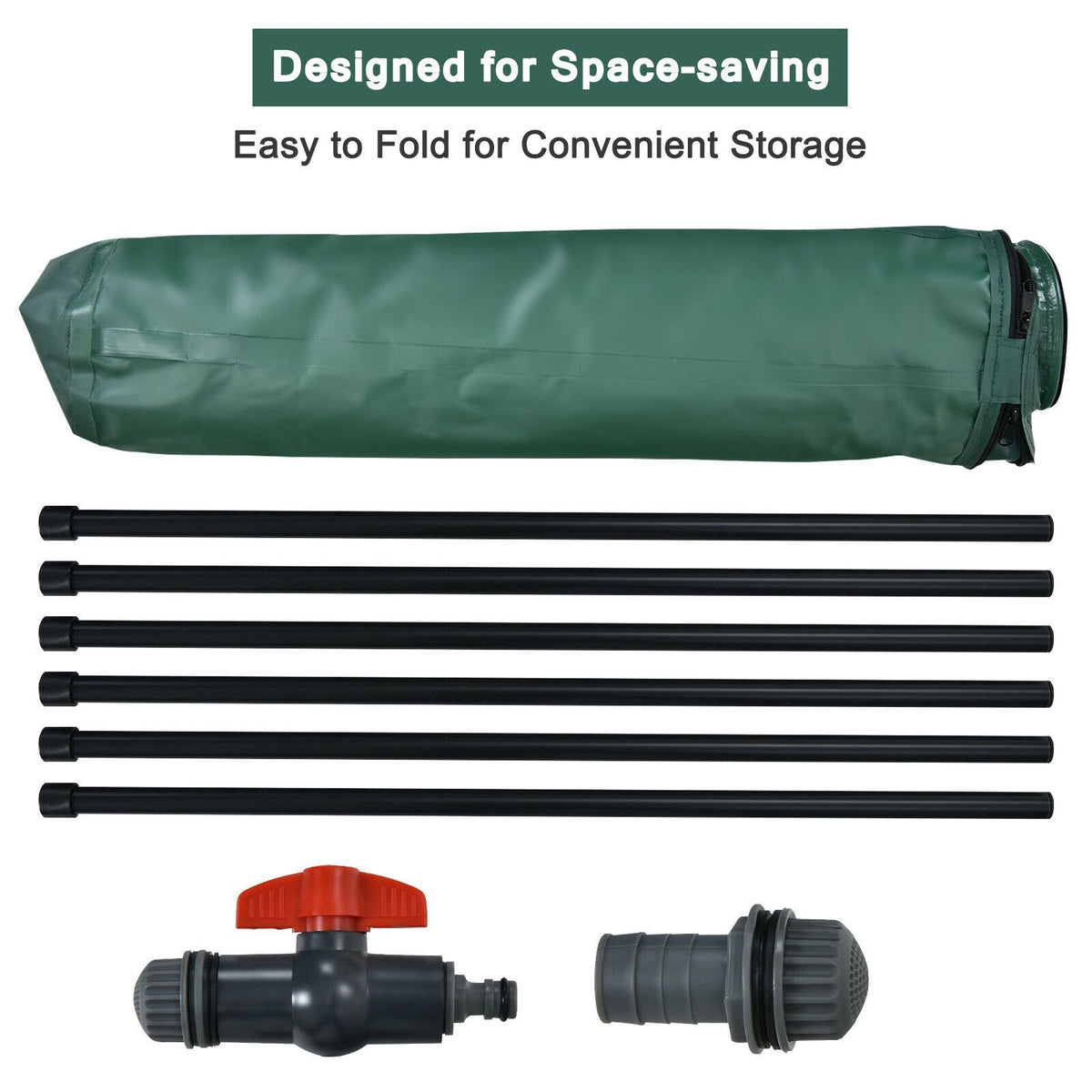 60 Gallon Collapsible Rain Barrel Water Collector view 5