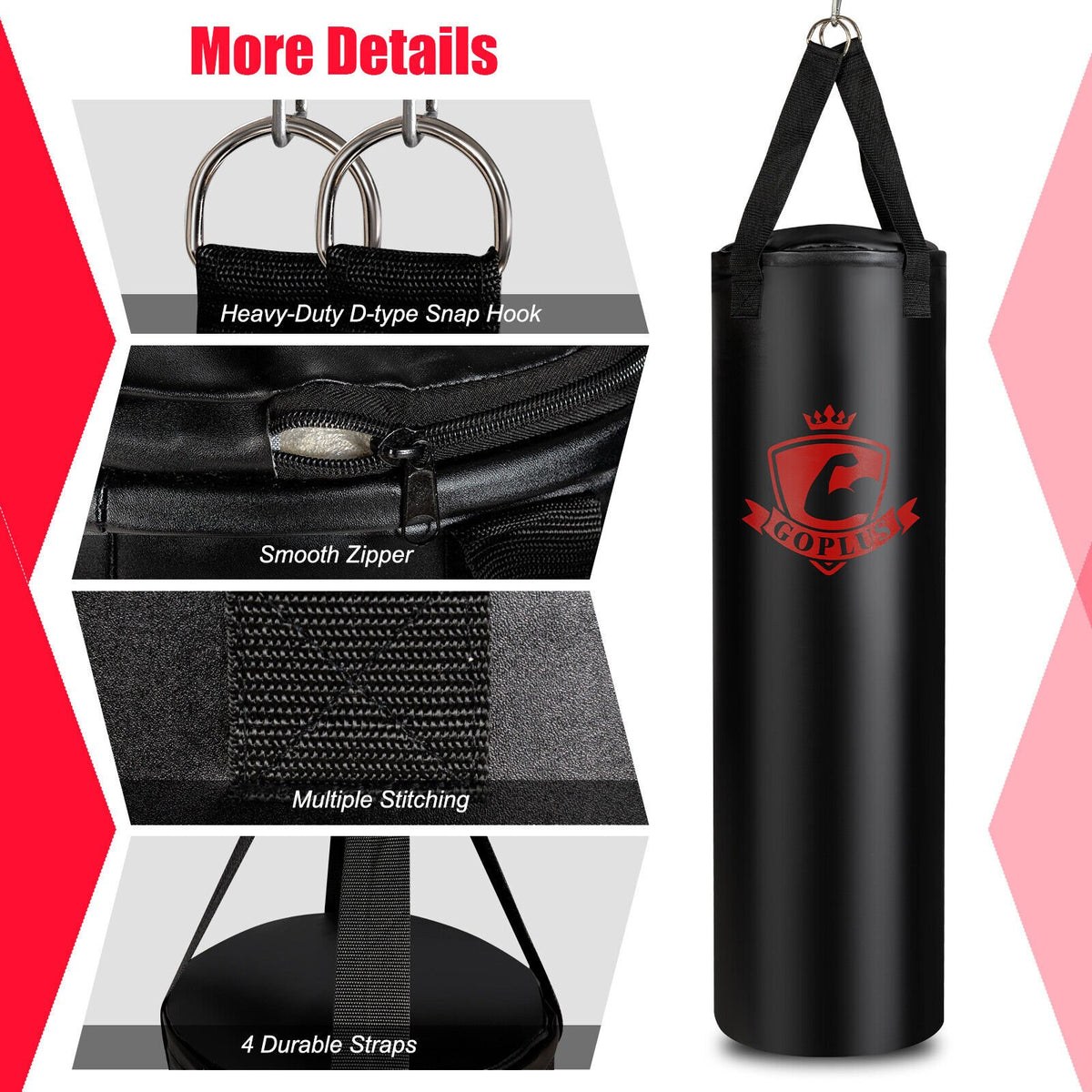 Filled Punching Bag Set with Boxing Gloves- 63 lbs view 8