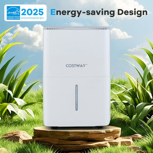 65 Pints Dehumidifier with 24H Timer and LED Display-White view 8