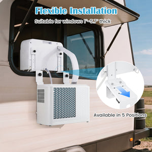6500 BTU Window AC Unit with WiFi APP Voice Control 24H Timer and Quiet Operation-White view 6