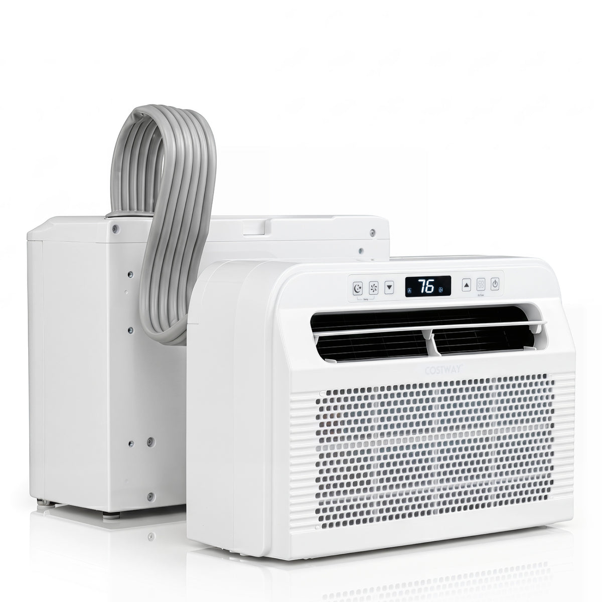 6500 BTU Window AC Unit with WiFi APP Voice Control 24H Timer and Quiet Operation-White