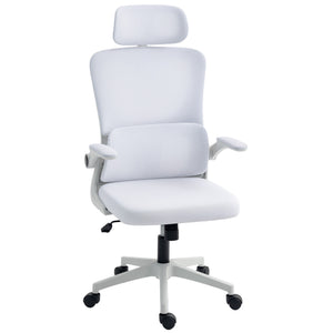 Ergonomic Office Chair, Mesh Computer Desk Chair with Adjustable Headrest, 4D Lumbar Support, Flip-up Arm – view 4