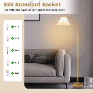 66 inches Arc Floor Lamp Modern Standing Lamp with Adjustable Lamp Head view 6