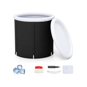 66 Gal Outdoor Ice Plunge Tub with Lid at Home view 3
