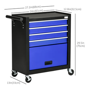 4-Drawer Tool Chest with 4 Wheels, Rolling Tool Box and Storage Cabinet – view 9