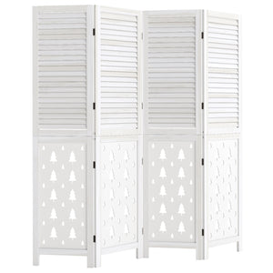 67 inches Tall Wood Room Divider Indoor Wooden Partition for Room Separation-4 Panels