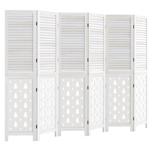 67 inches Tall Wood Room Divider Indoor Wooden Partition for Room Separation-6 Panels view 4