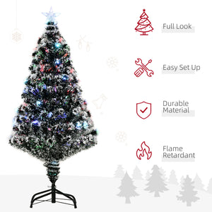 3ft Pre-Lit LED Optical Fiber Christmas Tree w/ Stand