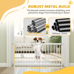 26"-37" Dog Gate, Adjustable Pet Gate, Fits 10" Tall with 2 Extension – view 40