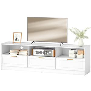 TV Stand with Storage, Modern Entertainment Center with 3 Cabinets and 3 Open Shelves, for TVs up to 85" – view 8