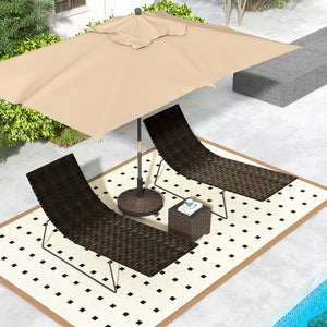 20.5" Round Parasol Base Resin Patio Umbrella Base Garden Parasol Holder Outdoor Offset Weight Stand – view 14