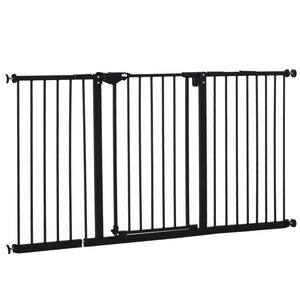 30 Inch Tall Pet Gate with Door Dog Gate and Barrier Indoor for Stairs Includes 7", 8", 12" Extensions Kit – view 5