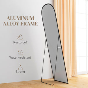 Arched Standing Mirror, 64" x 20" Full Length Mirror, Free Standing or Wall Mounted for Living Room – view 5