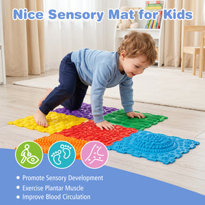 6 PCS Interlocking Sensory Mats with Rich Colors for Kids Adults-Multicolor view 9