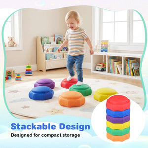 6-Piece Stepping Stones for Kids for Sensory Play and Coordination view 9