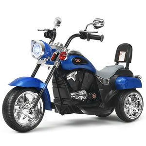 6V 3 Wheel Kids Motorcycle-Blue view 4