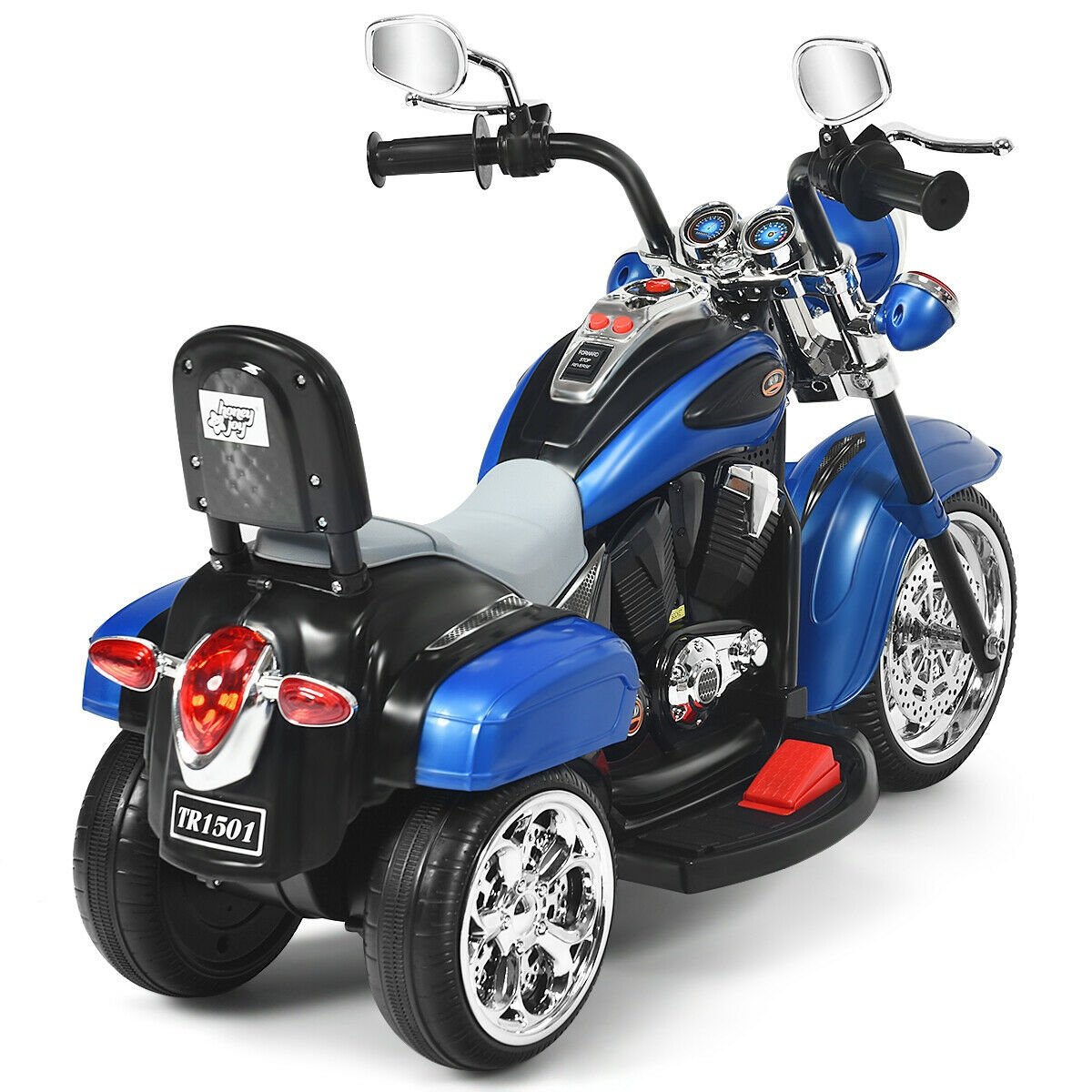 6V 3 Wheel Kids Motorcycle-Blue view 7