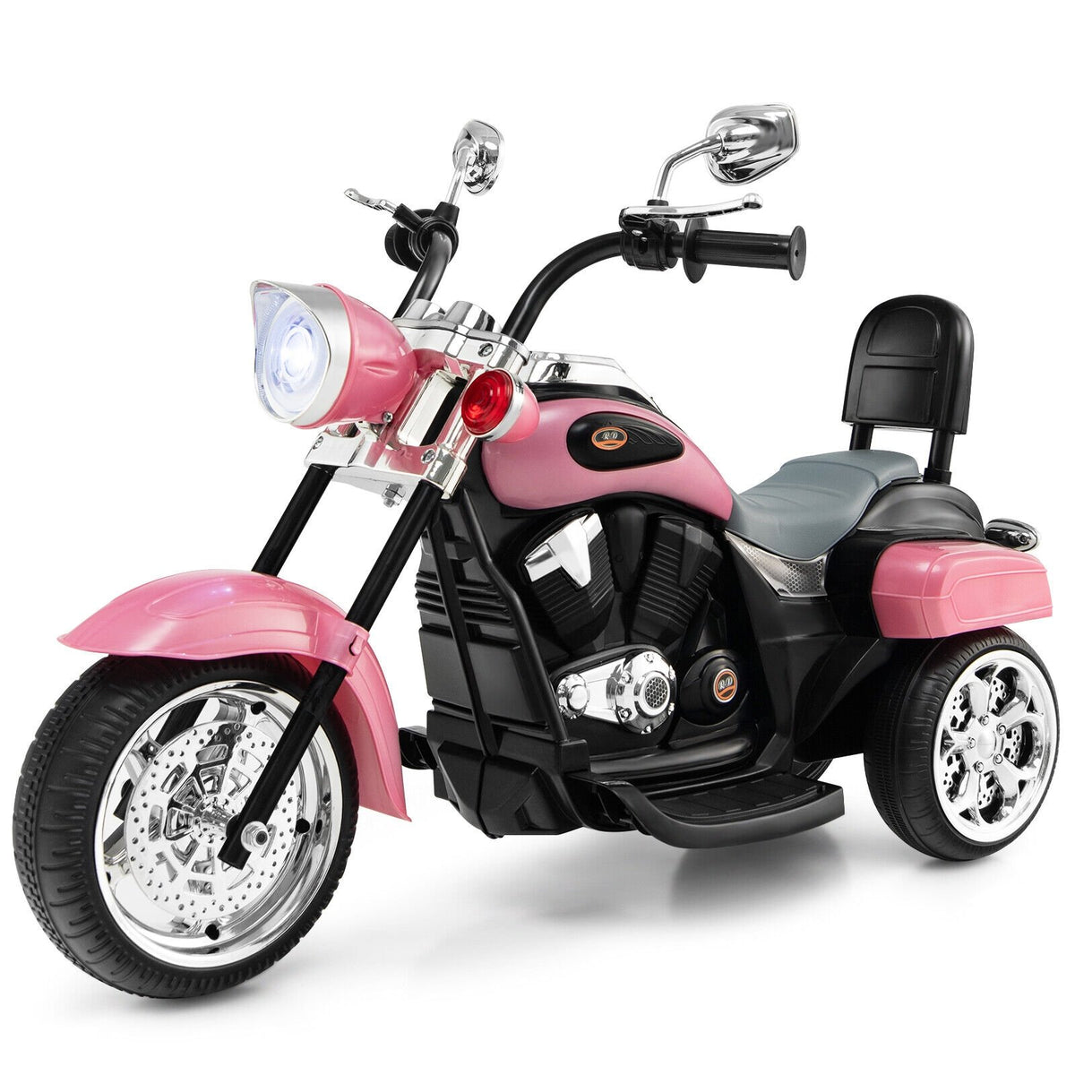 6V 3 Wheel Kids Motorcycle-Pink view 4