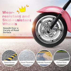 6V 3 Wheel Kids Motorcycle-Pink view 8