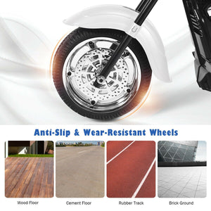 6V 3 Wheel Kids Motorcycle-White view 8