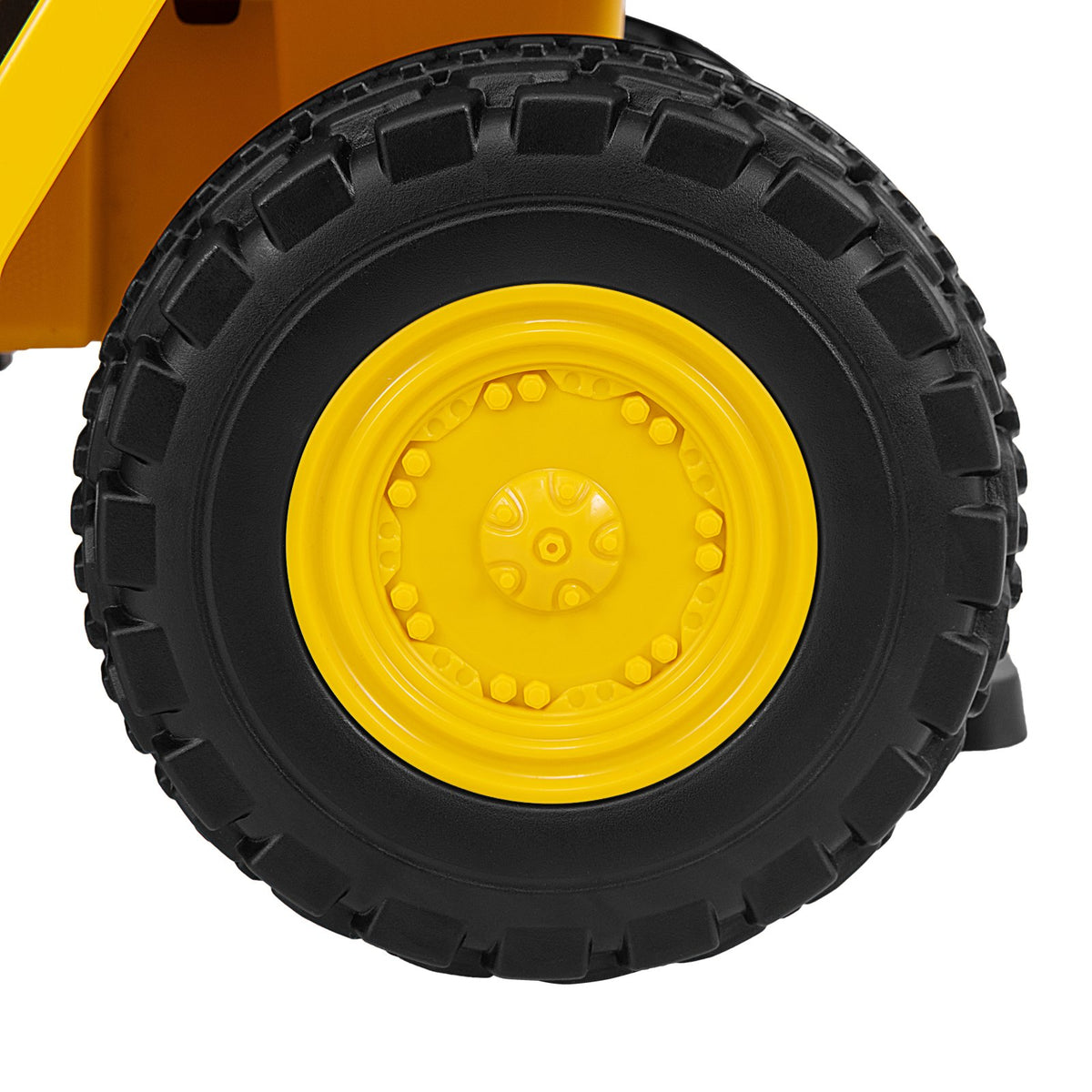 6V Electric Licensed Caterpillar Construction Vehicle with One-Button Start-Yellow view 7